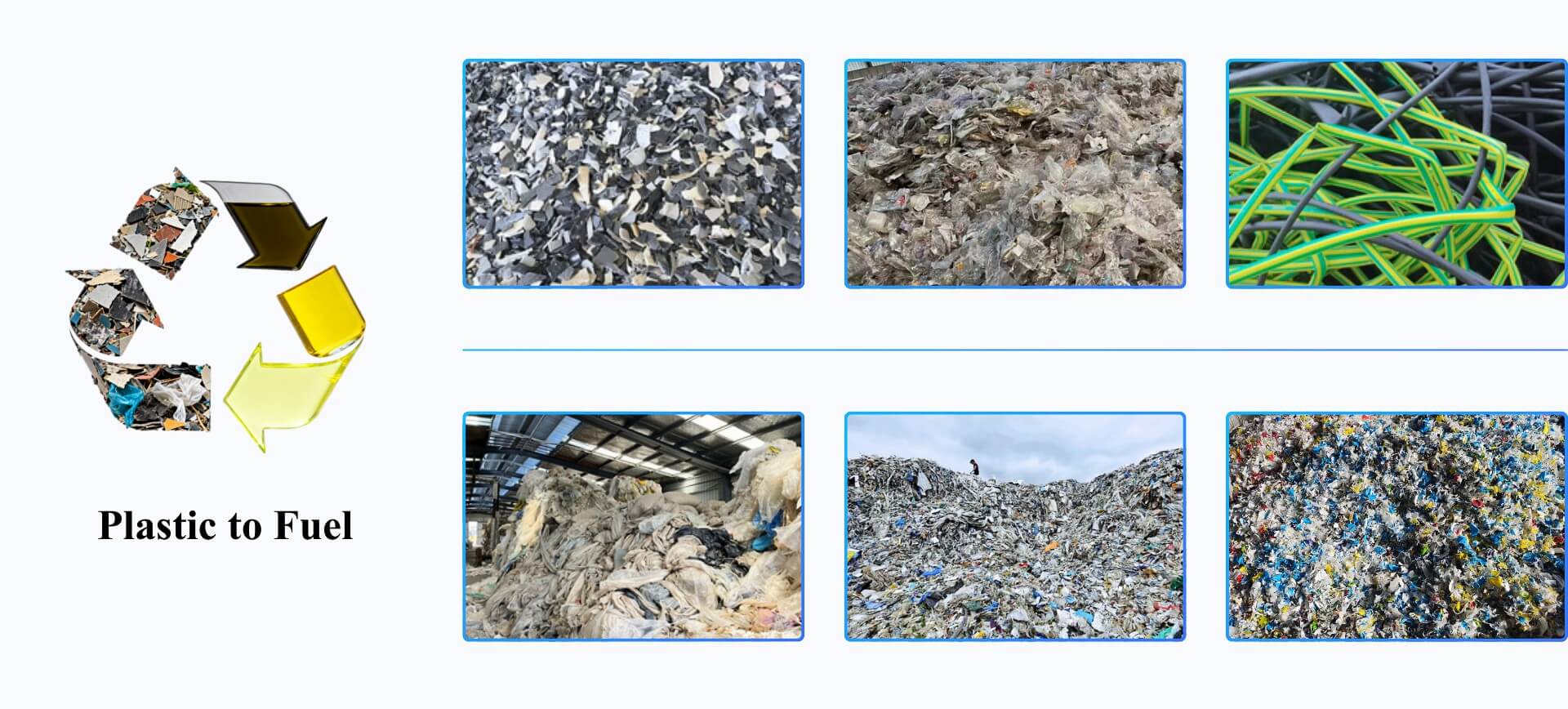 Waste plastic to diesel and gasoline plant