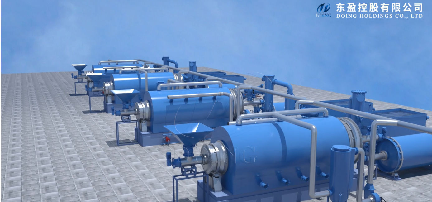 Continuous Waste Tyre Pyrolysis Plant