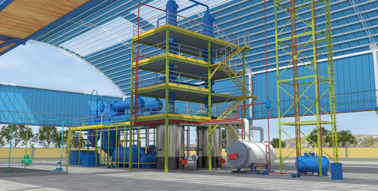 Waste Oil Recycling to Diesel Plant