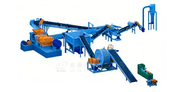 Tire to Rubber Powder Processing Machine